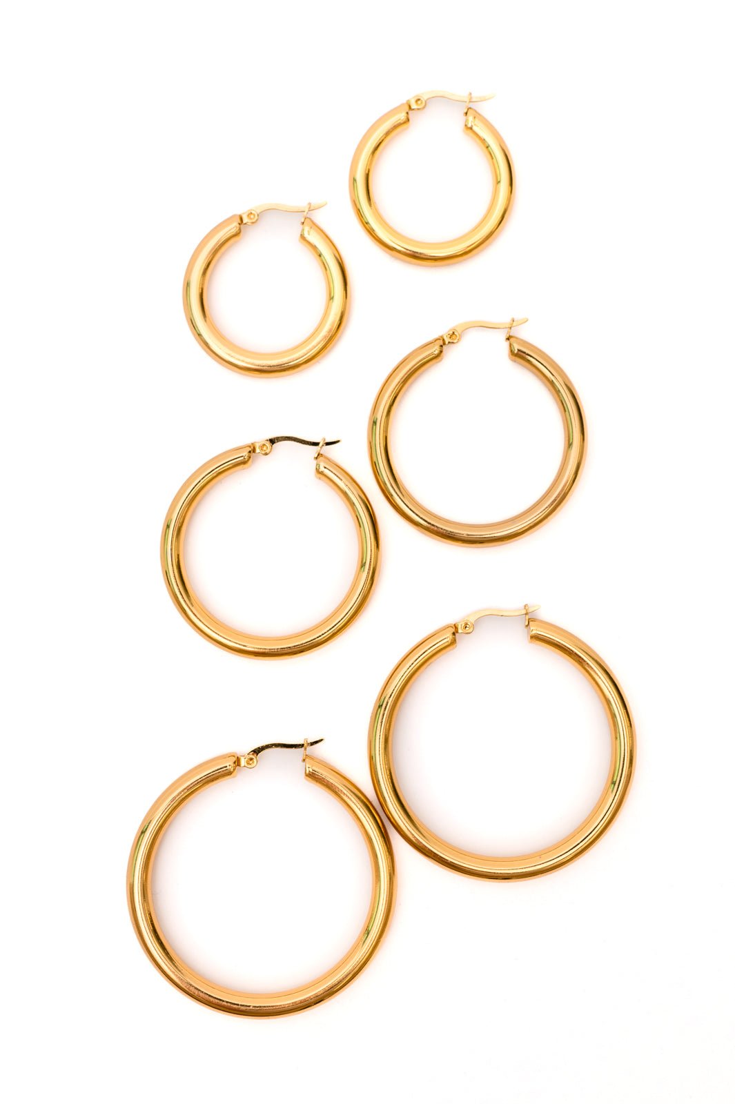 Day to Day Hoop Earrings Set in Gold - Happily Ever Atchison Shop Co.