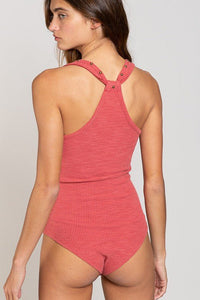 Deep V-neck Stud Bodysuit - Happily Ever Atchison Shop Co.