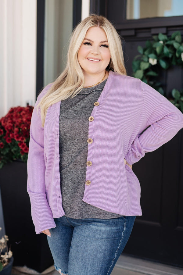 Dilly Dally Ribbed Cardigan - Happily Ever Atchison Shop Co.