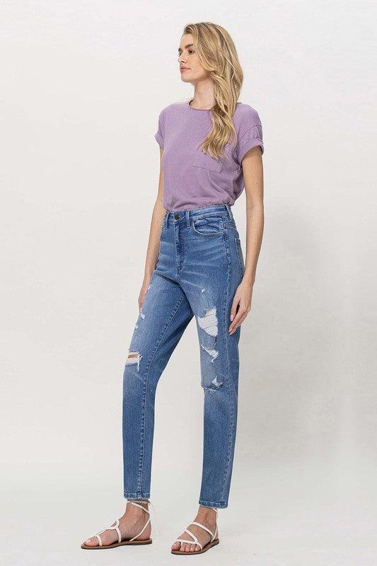 Distressed Mom Jeans - Happily Ever Atchison Shop Co.