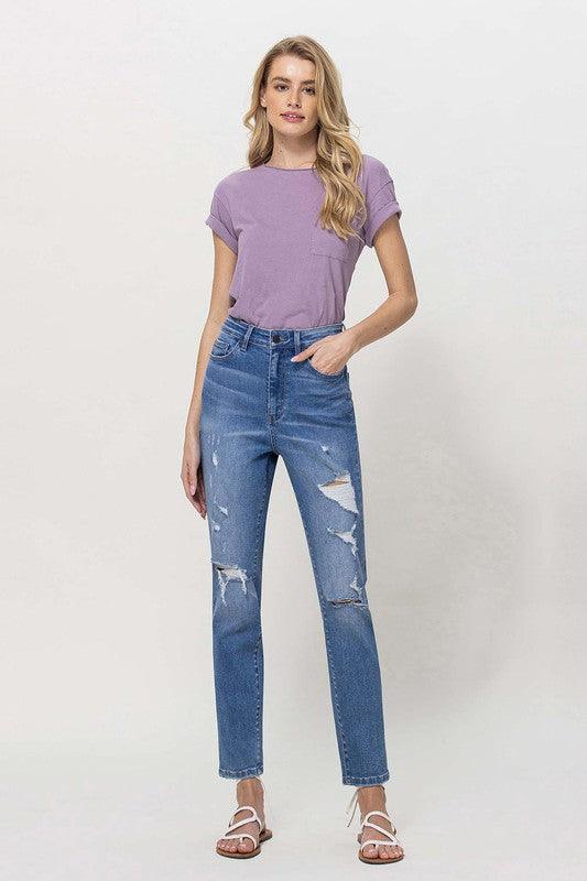 Distressed Mom Jeans - Happily Ever Atchison Shop Co.