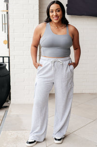 Doing it For Me Asymmetrical Tank in Rhino Grey - Happily Ever Atchison Shop Co.