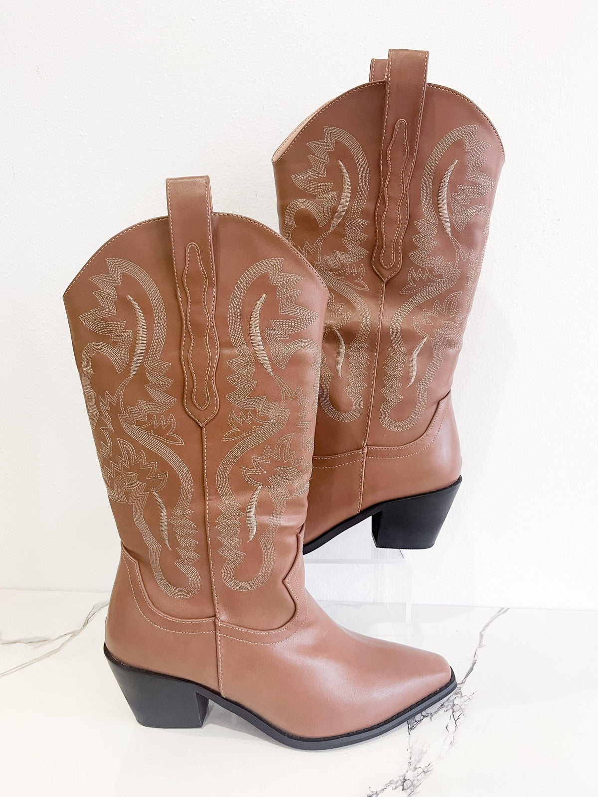 Dolly Brown Western Boots - Happily Ever Atchison Shop Co.