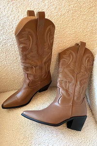 Dolly Brown Western Boots - Happily Ever Atchison Shop Co.