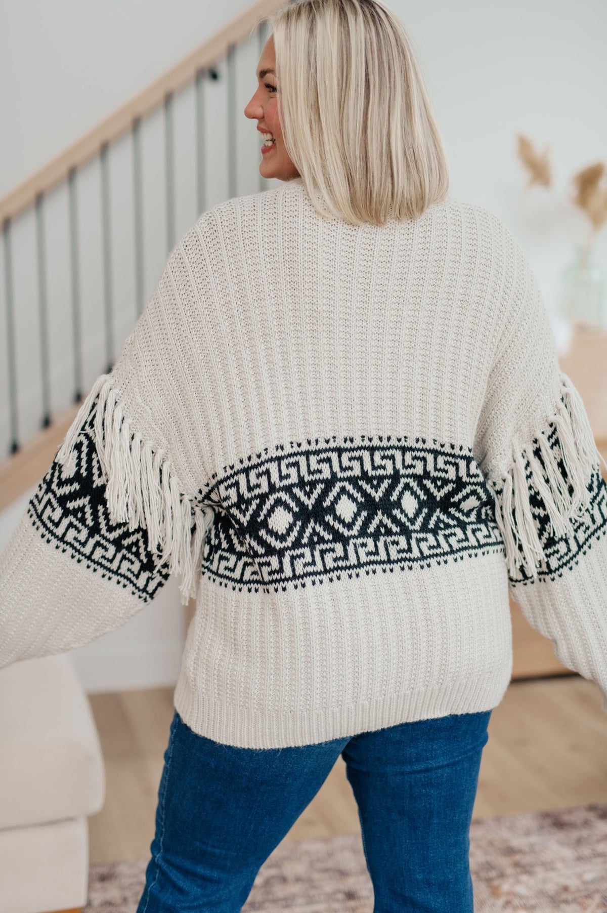 Don't Waver Fringe Detail Sweater - Happily Ever Atchison Shop Co.