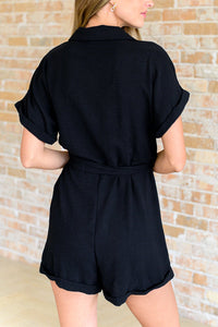 Don't Worry 'Bout a Thing V-Neck Romper - Happily Ever Atchison Shop Co.
