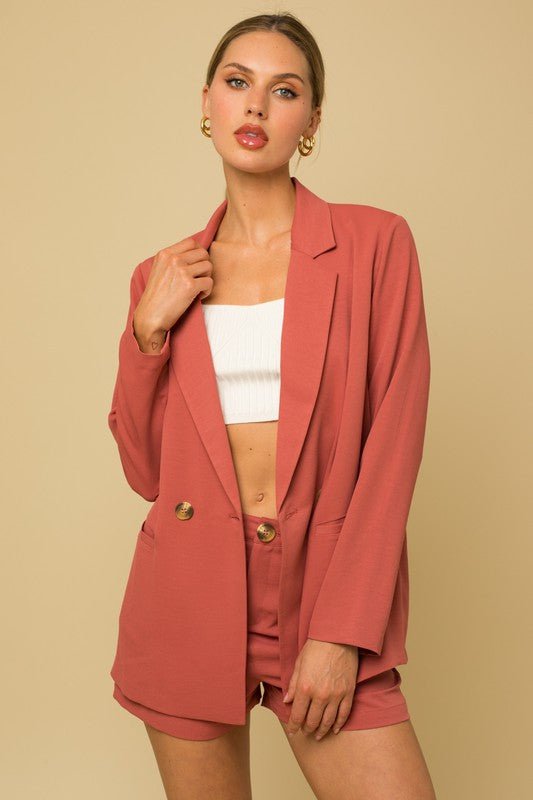 Double Breasted Blazer - Happily Ever Atchison Shop Co.