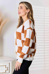 Double Take Button-Up V-Neck Dropped Shoulder Cardigan - Happily Ever Atchison Shop Co.