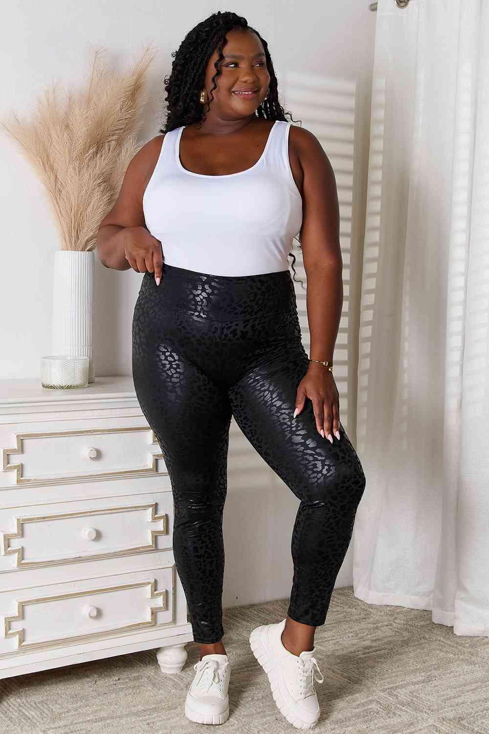 Double Take High Waist Leggings - Happily Ever Atchison Shop Co.