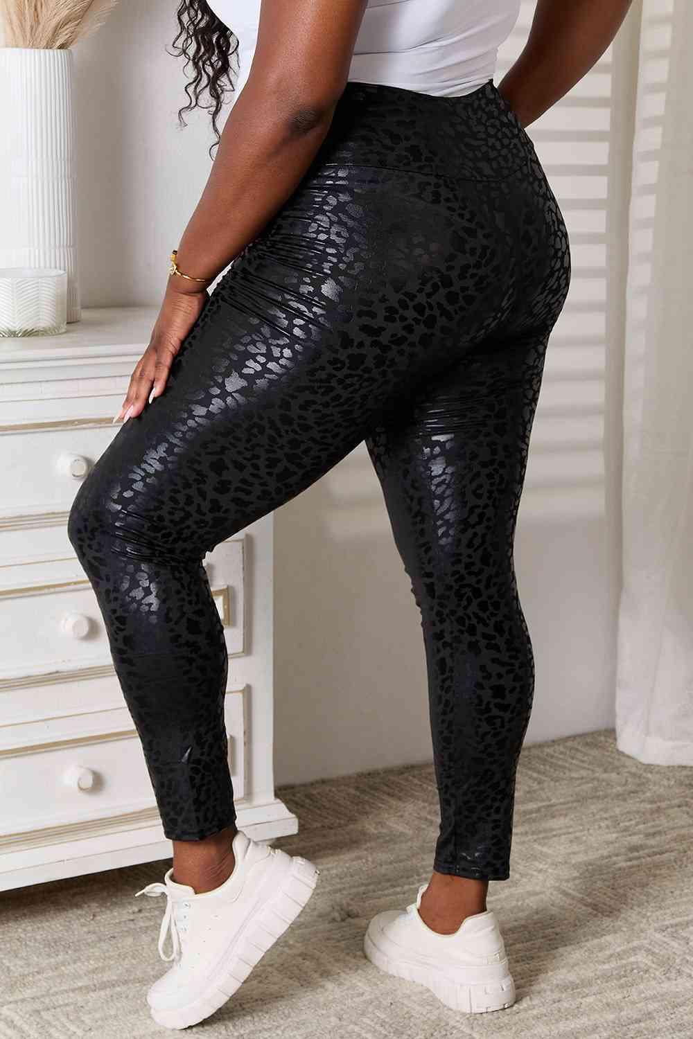 Double Take High Waist Leggings - Happily Ever Atchison Shop Co.
