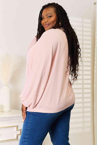 Double Take Ribbed Long Sleeve Top - Happily Ever Atchison Shop Co.