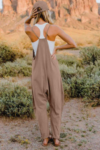 Double Take V-Neck Sleeveless Jumpsuit with Pocket - Happily Ever Atchison Shop Co.