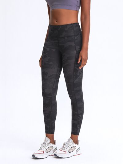 Double Take Wide Waistband Leggings with Pockets - Happily Ever Atchison Shop Co.