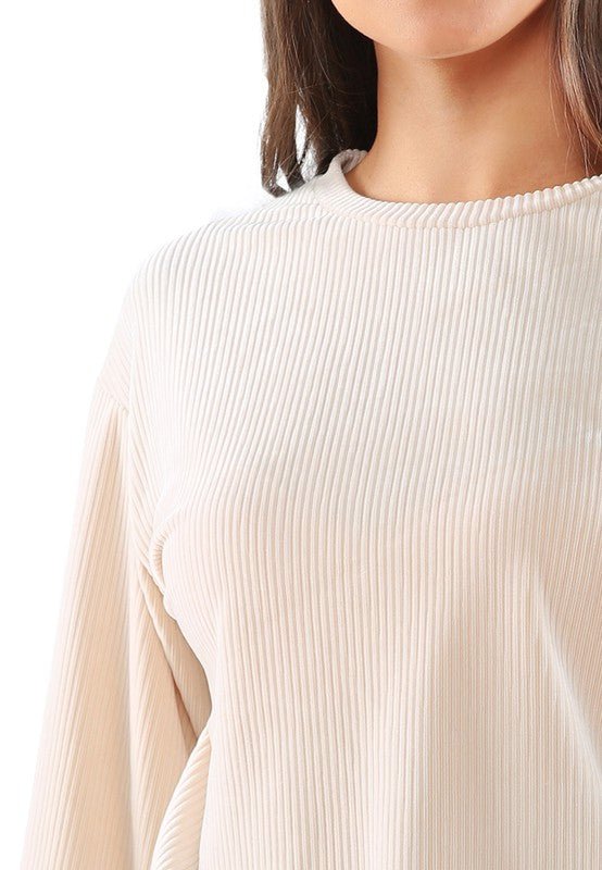 Drop Shoulder Corduroy Top - Happily Ever Atchison Shop Co.