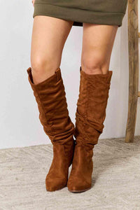 East Lion Corp Block Heel Knee High Boots - Happily Ever Atchison Shop Co.