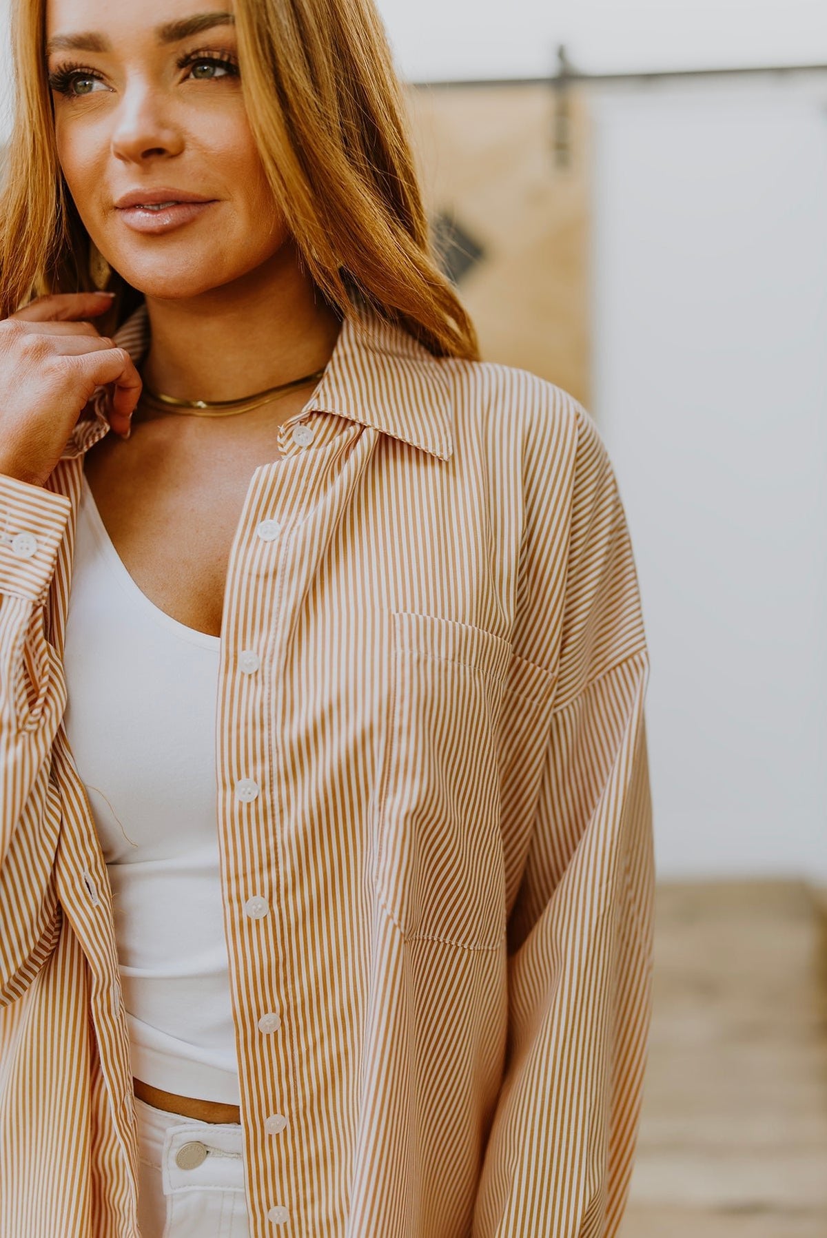 Easy On The Eyes Striped Button Up - Happily Ever Atchison Shop Co.
