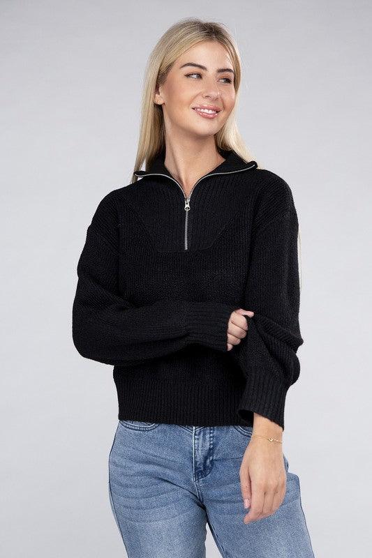 Easy-Wear Half-Zip Pullover - Happily Ever Atchison Shop Co.