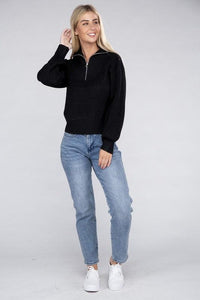 Easy-Wear Half-Zip Pullover - Happily Ever Atchison Shop Co.