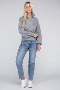 Easy-Wear Half-Zip Pullover - Happily Ever Atchison Shop Co.