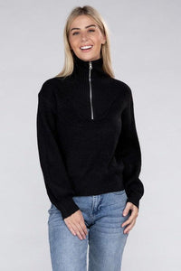 Easy-Wear Half-Zip Pullover - Happily Ever Atchison Shop Co.