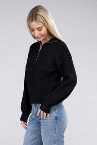 Easy-Wear Half-Zip Pullover - Happily Ever Atchison Shop Co.