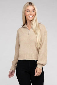 Easy-Wear Half-Zip Pullover - Happily Ever Atchison Shop Co.