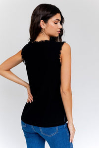 Edgy Frayed Top - Happily Ever Atchison Shop Co.