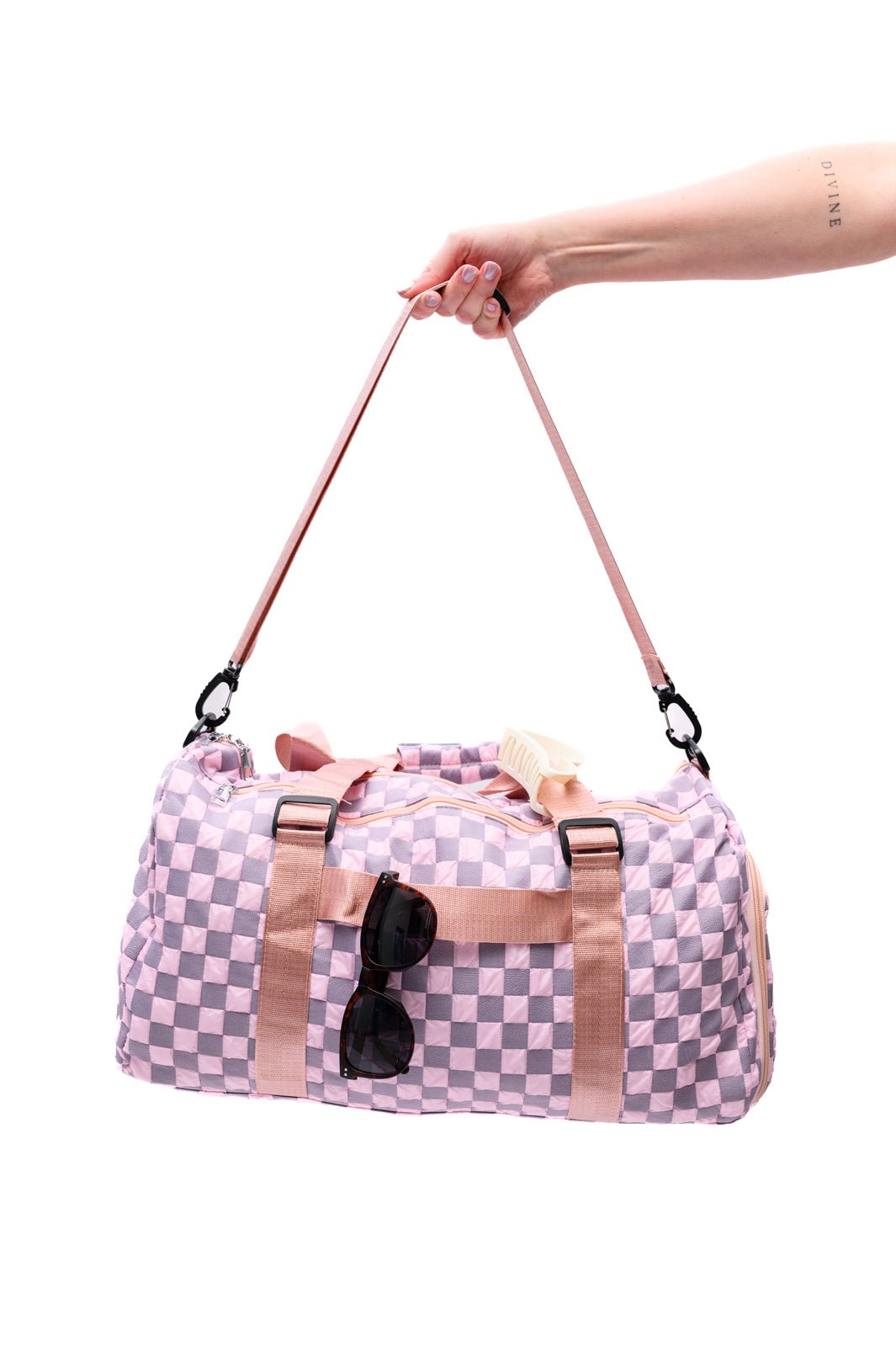 Elevate Travel Duffel in Pink - Happily Ever Atchison Shop Co.