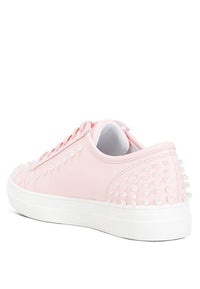 Elizha Stud Embellished Lace Up Sneakers - Happily Ever Atchison Shop Co.