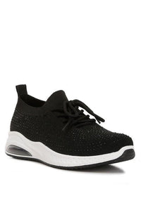 Elizha Stud Embellished Lace Up Sneakers - Happily Ever Atchison Shop Co.