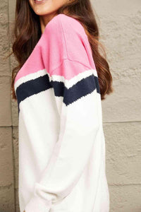 e.Luna Chevron Pullover Sweater - Happily Ever Atchison Shop Co.