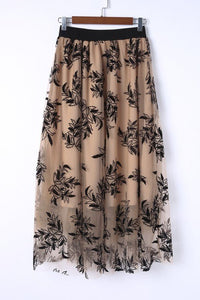 Embroidered High Waist lined Black Maxi Skirt - Happily Ever Atchison Shop Co.