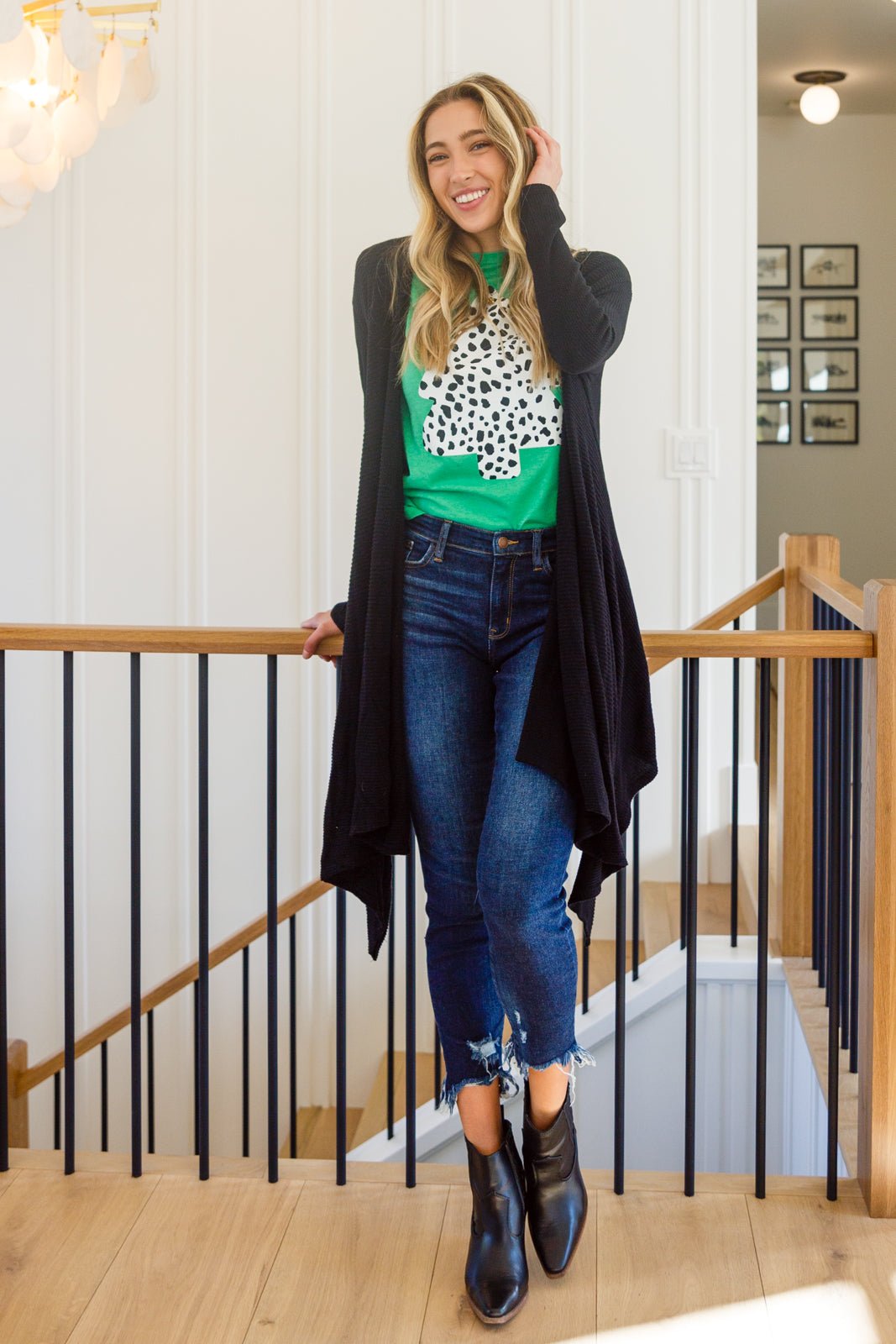 Ever Soft Cascade Cardigan With Pockets In Black - Happily Ever Atchison Shop Co.