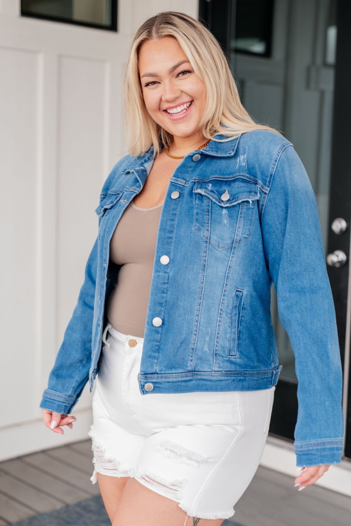 Every Occasion Denim Button Up Jacket - Happily Ever Atchison Shop Co.