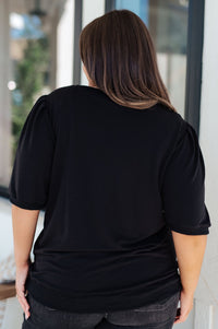 Evidently Different Puff Sleeve Top - Happily Ever Atchison Shop Co.