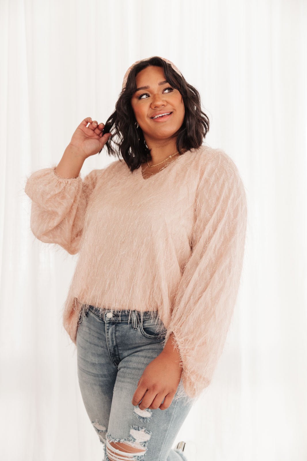 Express Yourself Top in Peach - Happily Ever Atchison Shop Co.