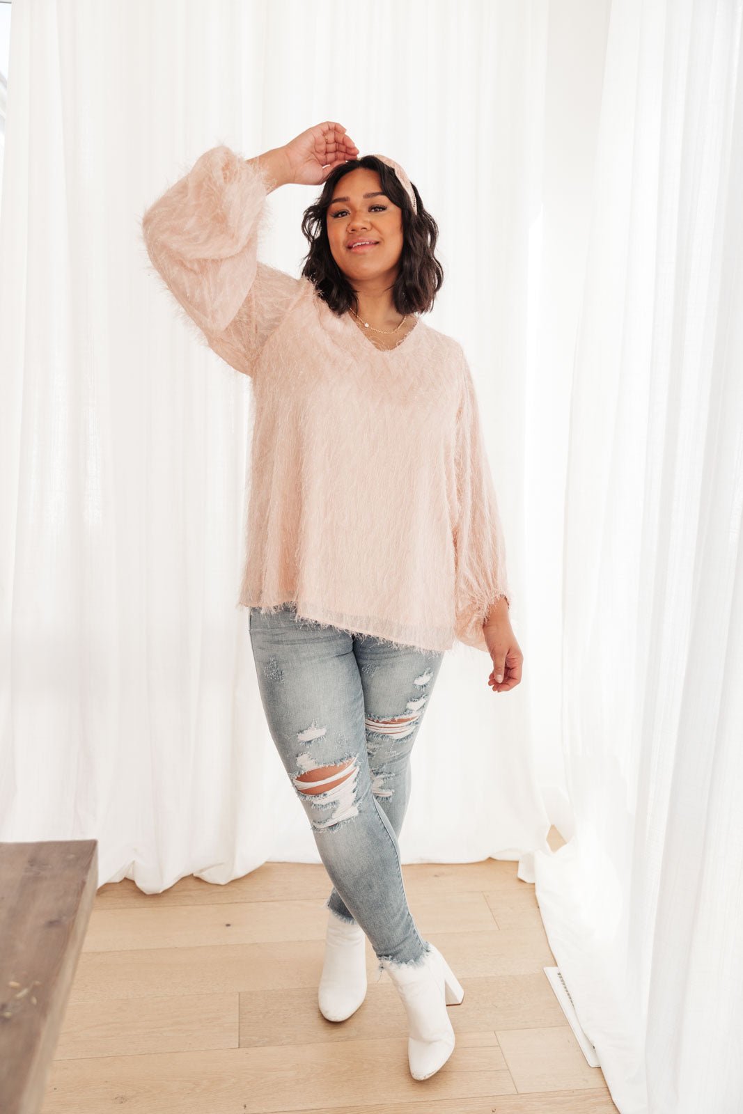 Express Yourself Top in Peach - Happily Ever Atchison Shop Co.