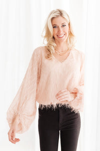 Express Yourself Top in Peach - Happily Ever Atchison Shop Co.