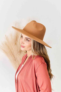 Fame Flat Brim Fedora Fashion Hat - Happily Ever Atchison Shop Co.
