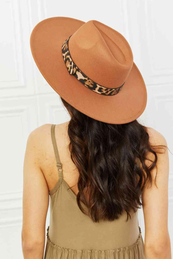Fame In The Wild Leopard Detail Fedora Hat - Happily Ever Atchison Shop Co.