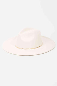 Fame Slice of Chic Herringbone Chain Fedora - Happily Ever Atchison Shop Co.