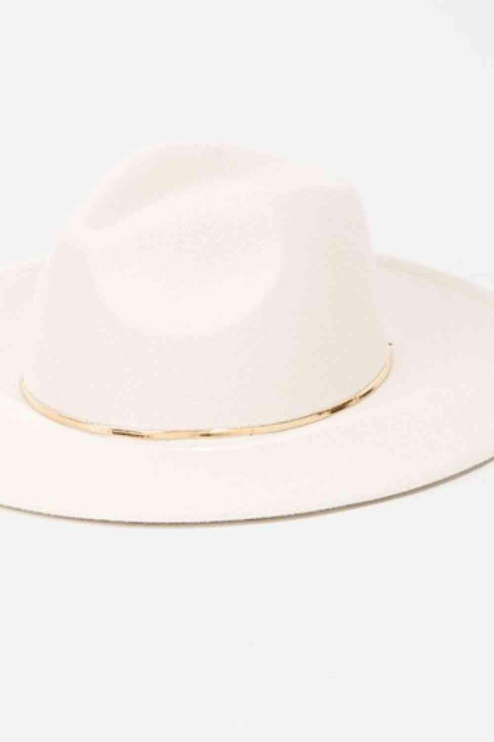 Fame Slice of Chic Herringbone Chain Fedora - Happily Ever Atchison Shop Co.