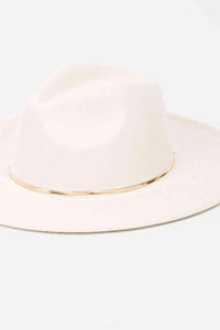 Fame Slice of Chic Herringbone Chain Fedora - Happily Ever Atchison Shop Co.