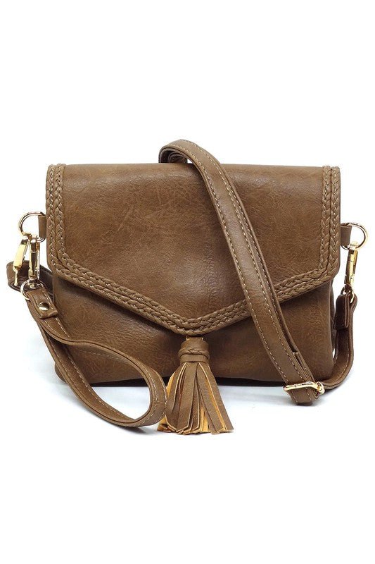 Fashion Tassel Flap Envelope Clutch Crossbody Bag - Happily Ever Atchison Shop Co.