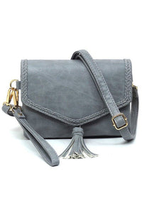 Fashion Tassel Flap Envelope Clutch Crossbody Bag - Happily Ever Atchison Shop Co.