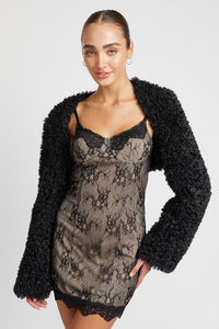 FAUX FUR BOLERO - Happily Ever Atchison Shop Co.