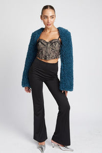 FAUX FUR BOLERO - Happily Ever Atchison Shop Co.