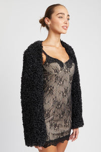 FAUX FUR BOLERO - Happily Ever Atchison Shop Co.