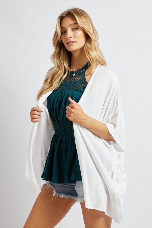 Favorite Solid Kimono Cardigan - Happily Ever Atchison Shop Co.