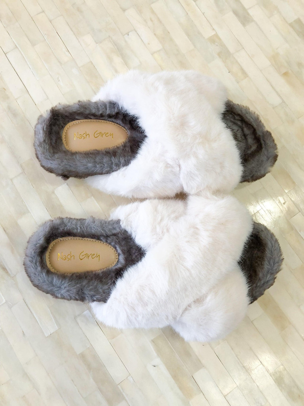 Feeling Cozy White Slippers - Happily Ever Atchison Shop Co.